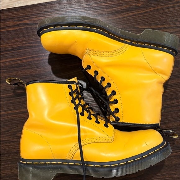 Dr. Martens Shoes - Dr. Martens 1460 Mustard Yellow Boots